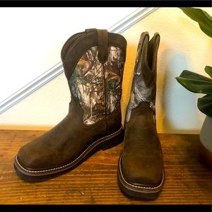 Brazos Men’s Bandero square steel toe boot, NWOT size 7.5 men